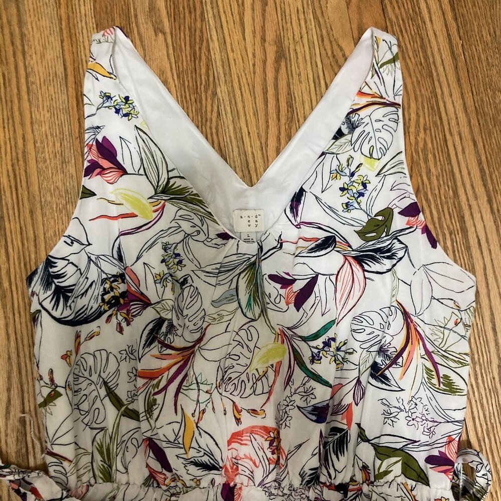 a new day Dress with V Neck White Dress Florals MUST BE BUNDLED, MARKED DOWN - Picture 6 of 12